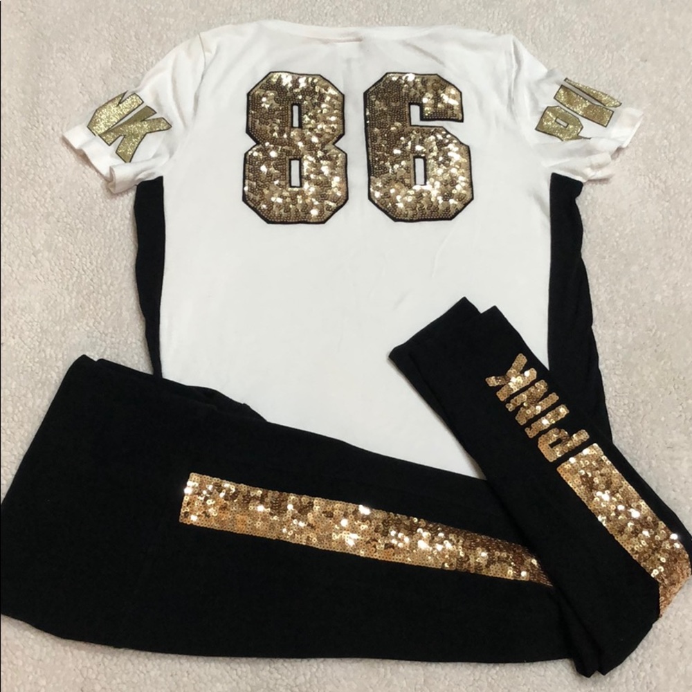 Pink bling outfit